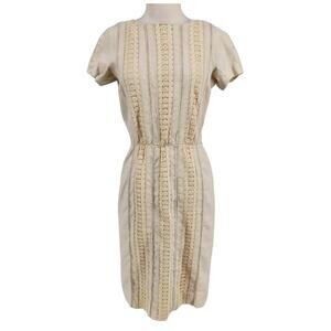 Vintage Nardis of Dallas Irish Linen Pencil Dress Size 8